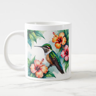Tasse à café Vibrant Colibri Hibiscus Tropical