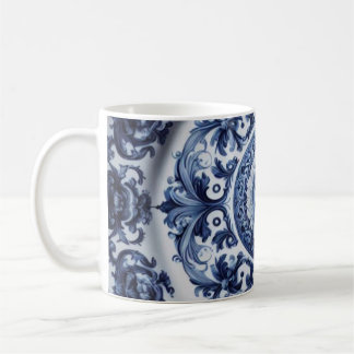 Tasse à café vintage à motif floral et changement