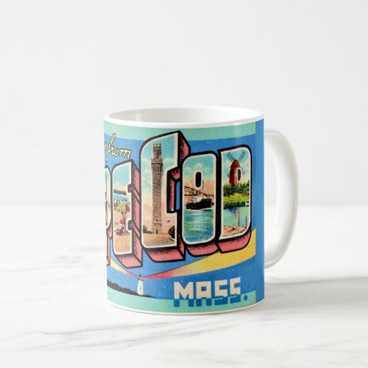Tasse à café vintage Cape Cod (Devant droit)