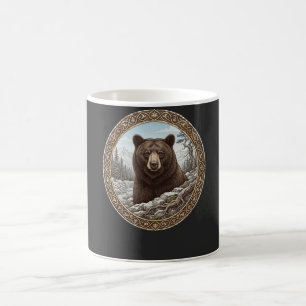 Tasse à café vintage La force de l'ours sauvage