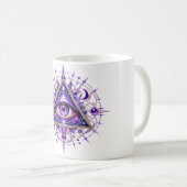 Tasse à café Violet Lunar Eye (Devant droit)