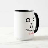 Tasse à café visage de PAPA (Devant droit)