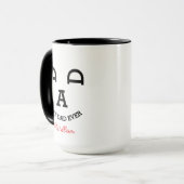 Tasse à café visage de PAPA (Devant gauche)
