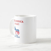 Tasse à café Vote Démocrate Pro-Démocratie (Devant gauche)