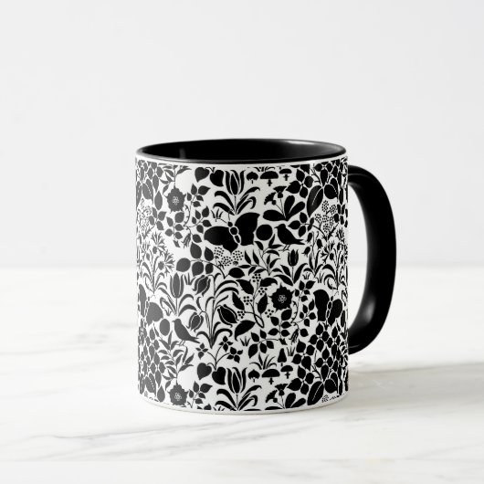 Tasse à café Voysey's Wildflowers (Devant droit)