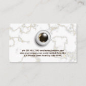 Tasse à café vue de dessus | Carte de visite en ma (Dos)