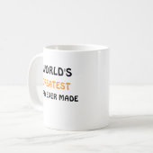 Tasse à café World's Greatest Dad Ever Made (Devant gauche)