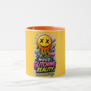 Tasse à café Y2K Cyber Glitch