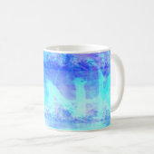 Tasse à café Yank bleue (Devant droit)