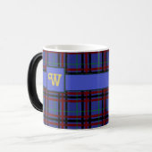 Tasse à carreaux aux tons de bijoux (Devant gauche)