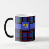 Tasse à carreaux aux tons de bijoux (Gauche)