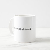 tasse à cheveux longs rouge de teckel (Devant gauche)