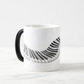 Tasse à Clés de Piano Abstraites qui se Transforme (Devant gauche)