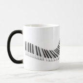 Tasse à Clés de Piano Abstraites qui se Transforme (Gauche)