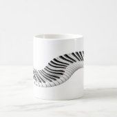 Tasse à Clés de Piano Abstraites qui se Transforme (Centre)
