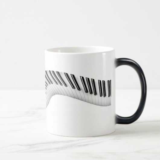 Tasse à Clés de Piano Abstraites qui se Transforme (Droite)