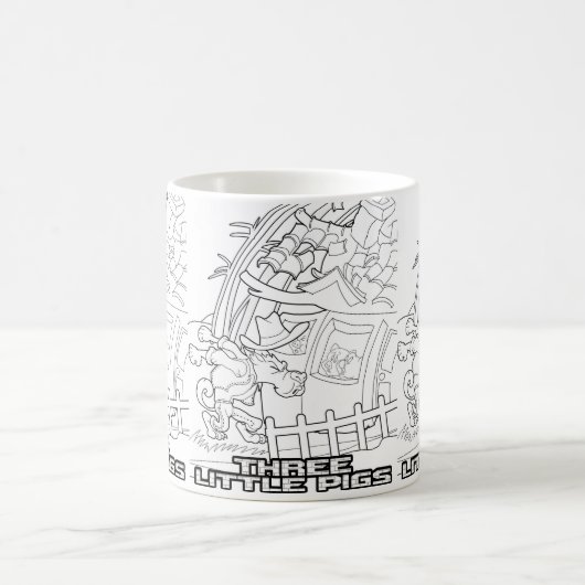 Tasse à conte fée Trois petits cochons (Centre)