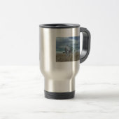 Tasse à cornes de voyage d'acier inoxydable de (Devant droit)