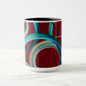Tasse à design abstrait Bourgogne (Centre)