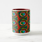 Tasse à design abstrait coloré (Centre)
