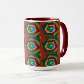Tasse à design abstrait coloré (Devant droit)