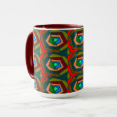 Tasse à design abstrait coloré (Devant gauche)