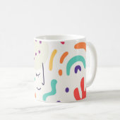 Tasse à design abstrait coloré (Devant droit)