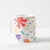 Tasse à design abstrait coloré (Devant gauche)