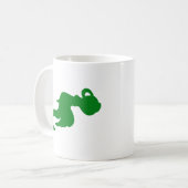 Tasse à design de Verseau à eau verte douce (Devant gauche)