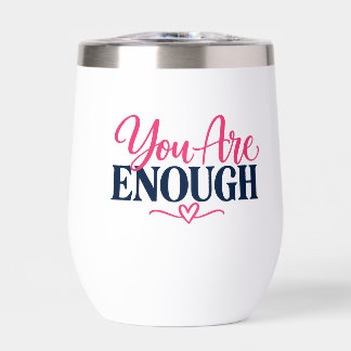 Tasse à design rose 'Vous êtes assez'