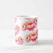 Tasse à design tendance avec fleurs de rose (Centre)