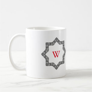 Tasse à design tourbillonnant noir et blanc person