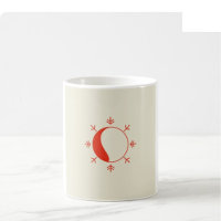 Tasse à dessin linéaire de Noël - Rouge et Vert