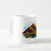 Tasse à dessin linéaire des pyramides de Gizeh Néo (Devant gauche)