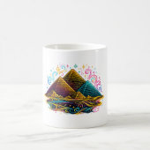 Tasse à dessin linéaire des pyramides de Gizeh Néo (Centre)