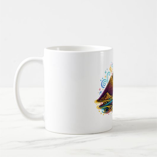 Tasse à dessin linéaire des pyramides de Gizeh Néo (Gauche)
