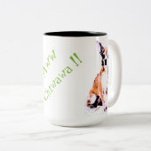 Tasse à deux tons 2 d'Aww Chiwawa (Devant droit)