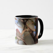 Tasse à deux tons avec photo d'une finition maison (Devant droit)