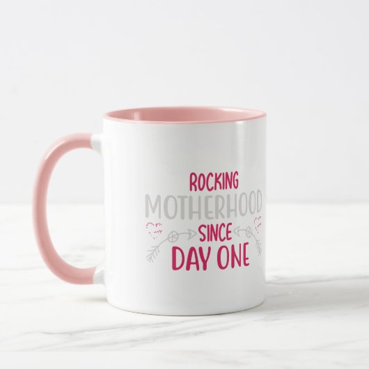 Tasse à deux tons avec typographie mignonne POM MO (Gauche)