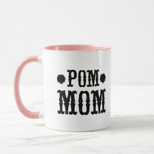Tasse à deux tons avec typographie mignonne POM MO (Gauche)