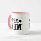 Tasse à deux tons avec typographie mignonne POM MO (Devant gauche)