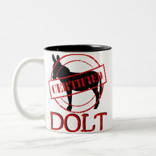 Tasse à deux tons certifiée par balourd
