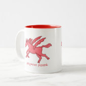 Tasse à deux tons de bande de Pegasus (Devant gauche)