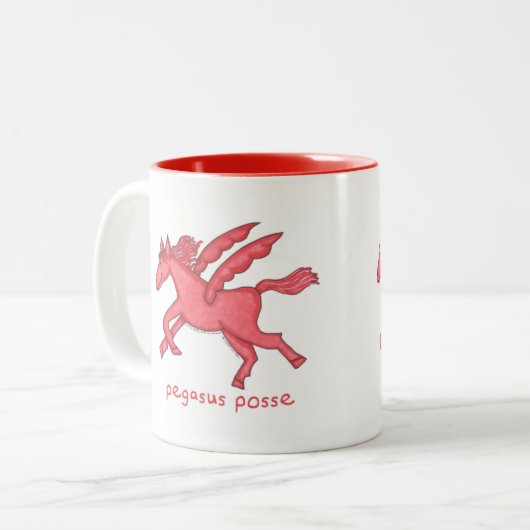 Tasse à deux tons de bande de Pegasus (Devant gauche)