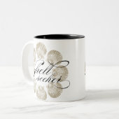 Tasse à deux tons de chercheur de Shell - 15 onces (Devant gauche)