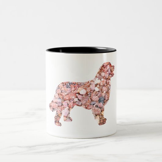 Tasse à deux tons de chien de Labrador (Centre)