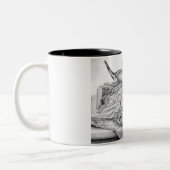 Tasse à deux tons de leurre de Longtail (Lori (Gauche)