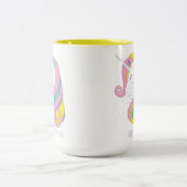 Tasse à deux tons de licorne (personnalisez-la !) (Centre)
