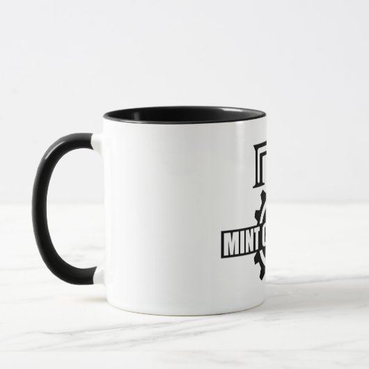 Tasse à deux tons de logo de dent de Mint (Gauche)