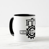 Tasse à deux tons de logo de dent de Mint (Devant gauche)